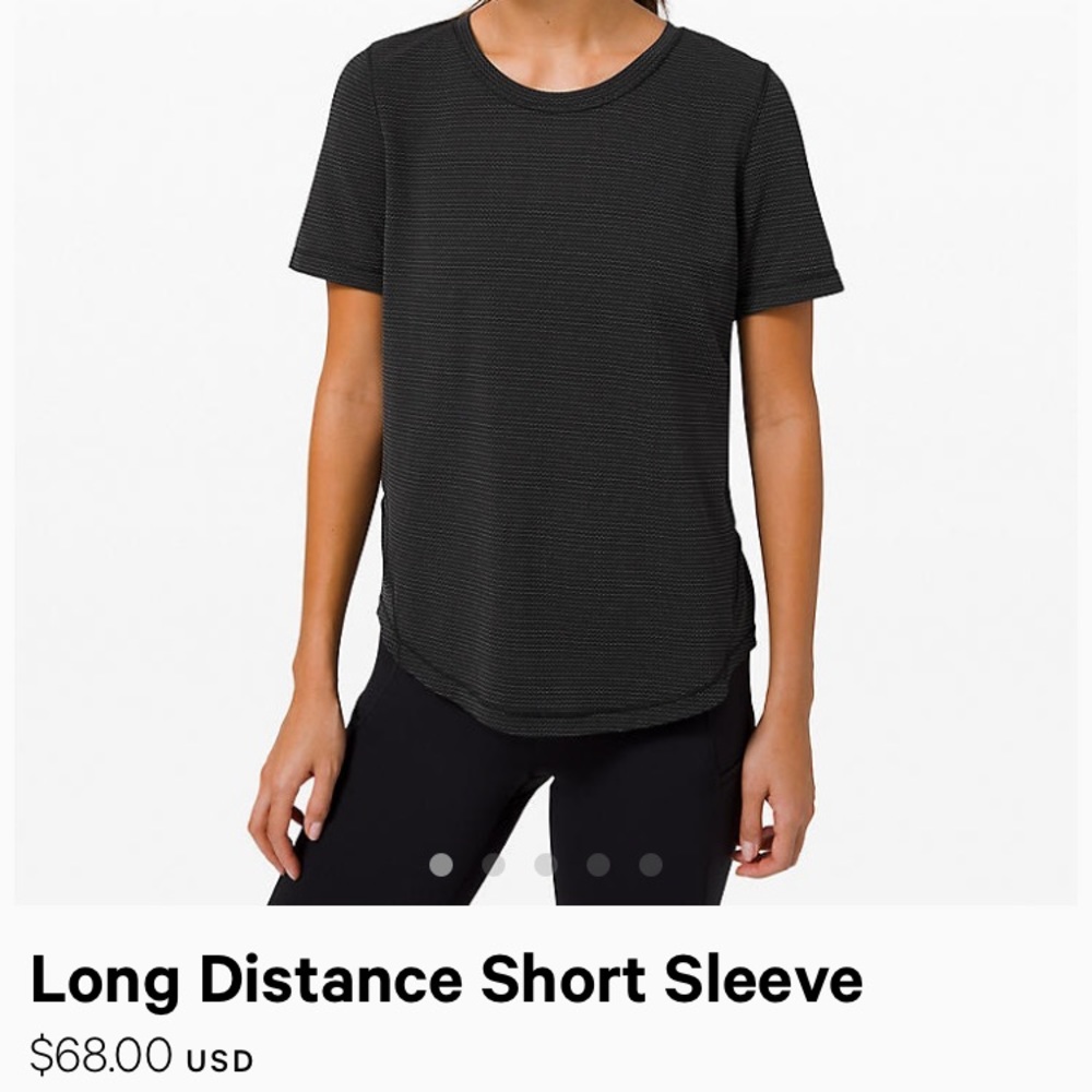 Lululemon Long Distance short-sleeve workout tee